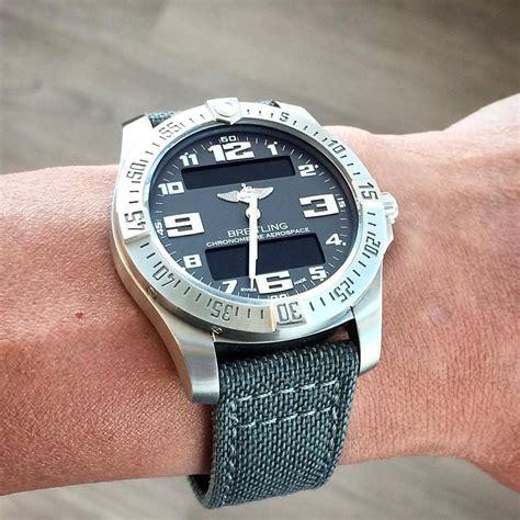 breitling aerospace rubber strap.